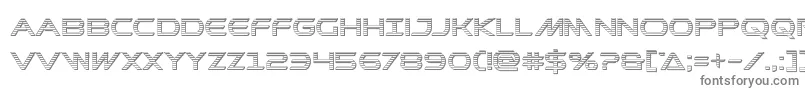 フォントPrometheanchrome – 白い背景に灰色の文字