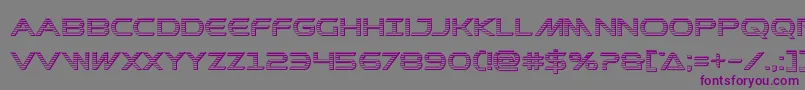 フォントPrometheanchrome – 紫色のフォント、灰色の背景
