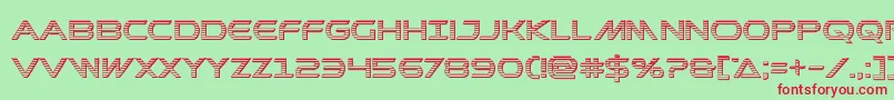 Prometheanchrome Font – Red Fonts on Green Background