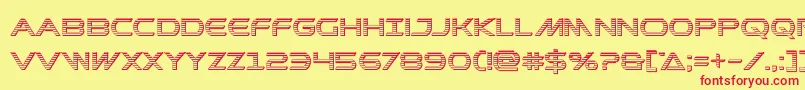 Prometheanchrome Font – Red Fonts on Yellow Background