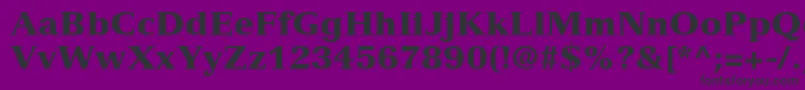 VersaillesLt95Black Font – Black Fonts on Purple Background