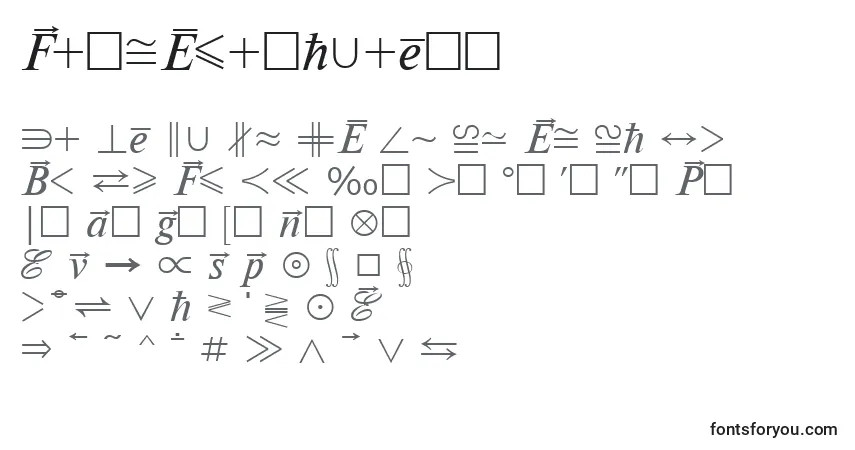 Шрифт Mathematicabtt – алфавит, цифры, специальные символы