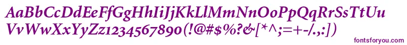 MinionBoldItalicOldstyleFigures Font – Purple Fonts