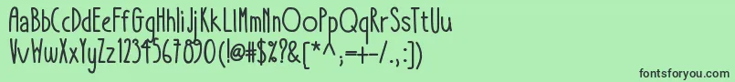 Takeitorleaveitbold Font – Black Fonts on Green Background