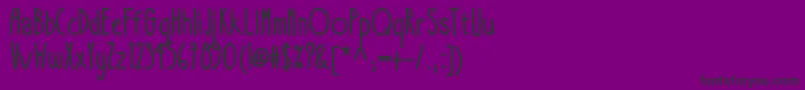 Takeitorleaveitbold-Schriftart – Schwarze Schriften auf violettem Hintergrund