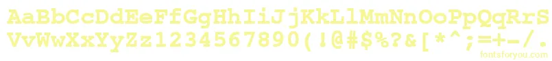 NtcouriervkBold Font – Yellow Fonts