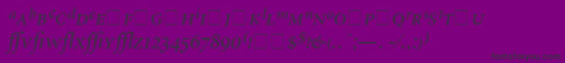 fuente AtlantixProDisplaySsiDisplayItalic – Fuentes Negras Sobre Fondo Morado