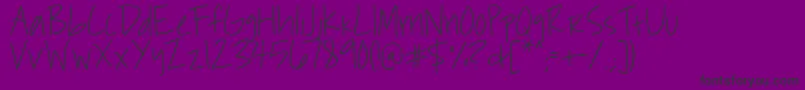Roddy-fontti – mustat fontit violetilla taustalla