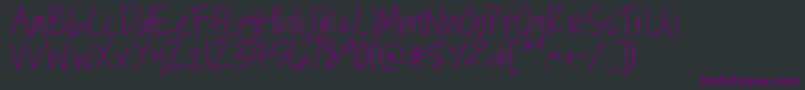 Roddy Font – Purple Fonts on Black Background