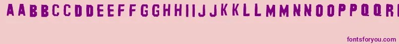 BanhartVer003Erc2008-Schriftart – Violette Schriften auf rosa Hintergrund