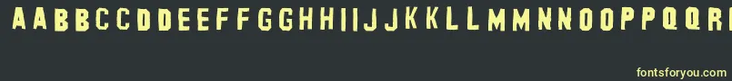 BanhartVer003Erc2008 Font – Yellow Fonts on Black Background