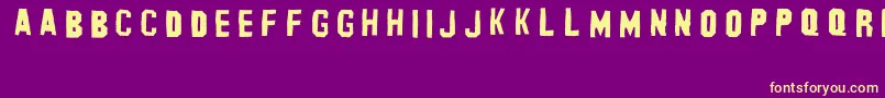 BanhartVer003Erc2008-fontti – keltaiset fontit violetilla taustalla