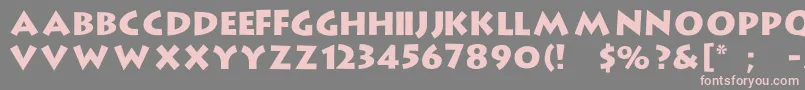 StrongType Font – Pink Fonts on Gray Background