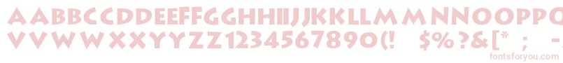 StrongType Font – Pink Fonts on White Background