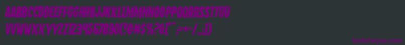 Шрифт Wolfbrothersrotate2 – фиолетовые шрифты на чёрном фоне