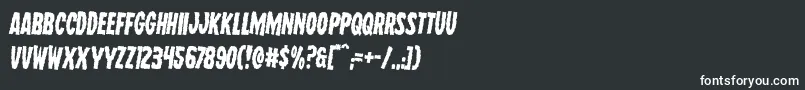 Шрифт Wolfbrothersrotate2 – белые шрифты на чёрном фоне