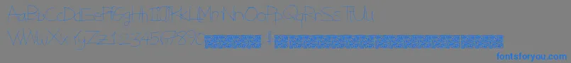 Magicstatus Font – Blue Fonts on Gray Background