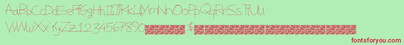 fuente Magicstatus – Fuentes Rojas Sobre Fondo Verde