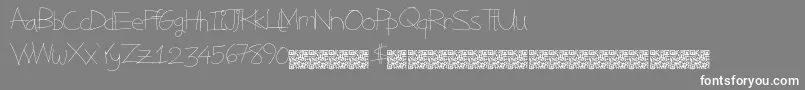 Magicstatus Font – White Fonts on Gray Background