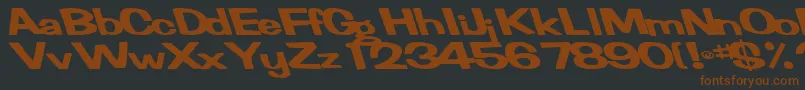 FertilemindplusBold Font – Brown Fonts on Black Background