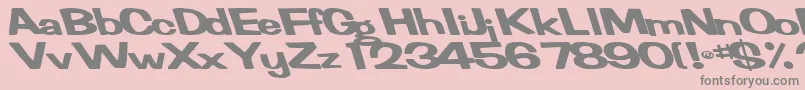 FertilemindplusBold Font – Gray Fonts on Pink Background