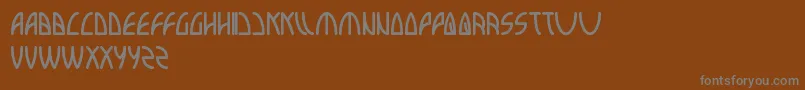 Interplanetary Font – Gray Fonts on Brown Background
