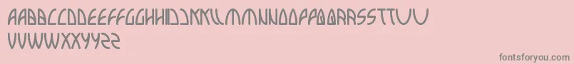 Interplanetary Font – Gray Fonts on Pink Background