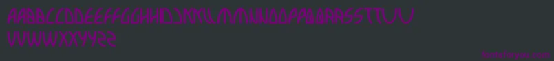 Interplanetary Font – Purple Fonts on Black Background