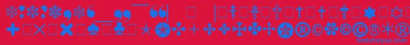 fuente Pigraphb – Fuentes Azules Sobre Fondo Rojo