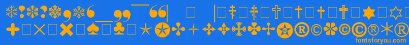 Saiba mais sobre a fonte Pigraphb Fonte Pigraphb – fontes laranjas em um fundo azul