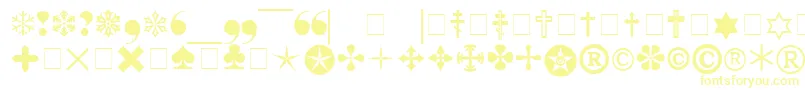 Pigraphb-Schriftart – Gelbe Schriften