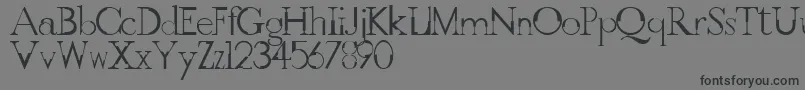 フォントGothicvilleFont – 黒い文字の灰色の背景