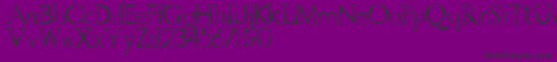 GothicvilleFont Font – Black Fonts on Purple Background