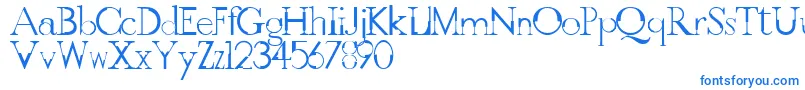 GothicvilleFont-fontti – siniset fontit