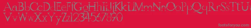 fuente GothicvilleFont – Fuentes Grises Sobre Fondo Rojo