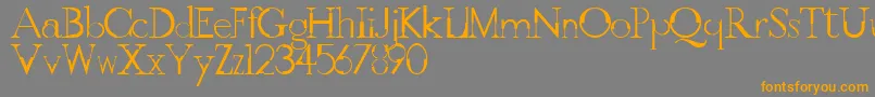 GothicvilleFont Font – Orange Fonts on Gray Background