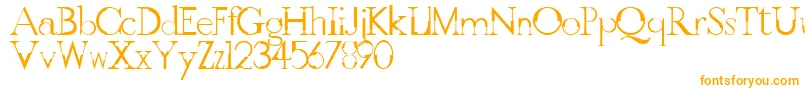 Шрифт GothicvilleFont – оранжевые шрифты