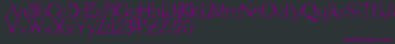 GothicvilleFont Font – Purple Fonts on Black Background