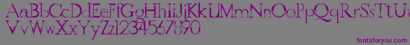 GothicvilleFont Font – Purple Fonts on Gray Background