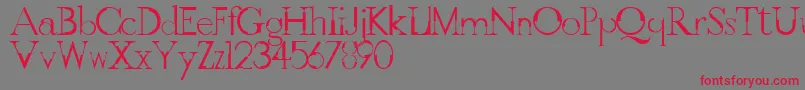 fuente GothicvilleFont – Fuentes Rojas Sobre Fondo Gris
