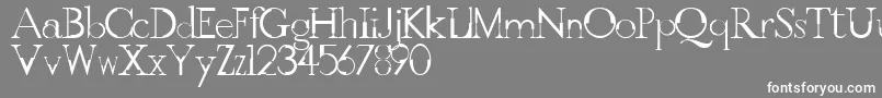 GothicvilleFont Font – White Fonts on Gray Background