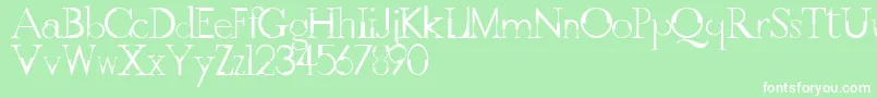 GothicvilleFont Font – White Fonts on Green Background