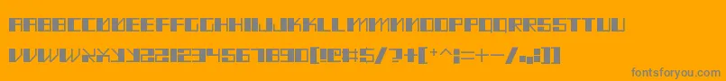 MadMeka Font – Gray Fonts on Orange Background