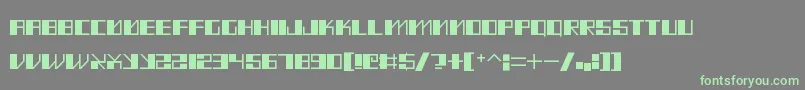 MadMeka Font – Green Fonts on Gray Background