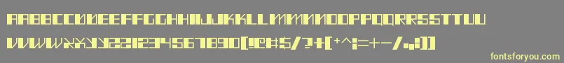 MadMeka Font – Yellow Fonts on Gray Background