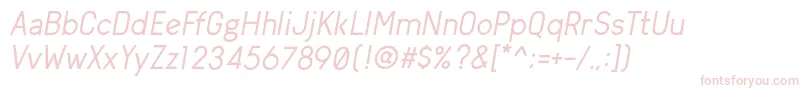 ArvinRegularItalic Font – Pink Fonts