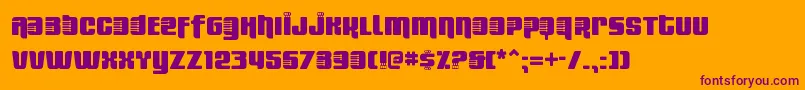 Fresbs Font – Purple Fonts on Orange Background