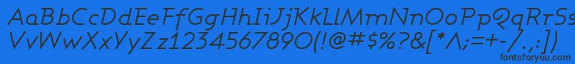 Ashbbi Font – Black Fonts on Blue Background