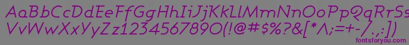Ashbbi Font – Purple Fonts on Gray Background