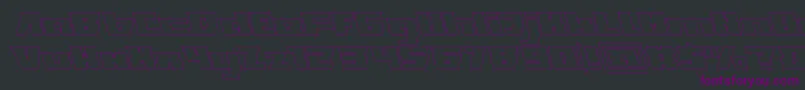 TransformationHollow-fontti – violetit fontit mustalla taustalla
